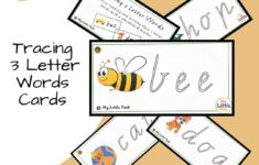 35 Tracing Word Cards 3 Letter Words Etsy