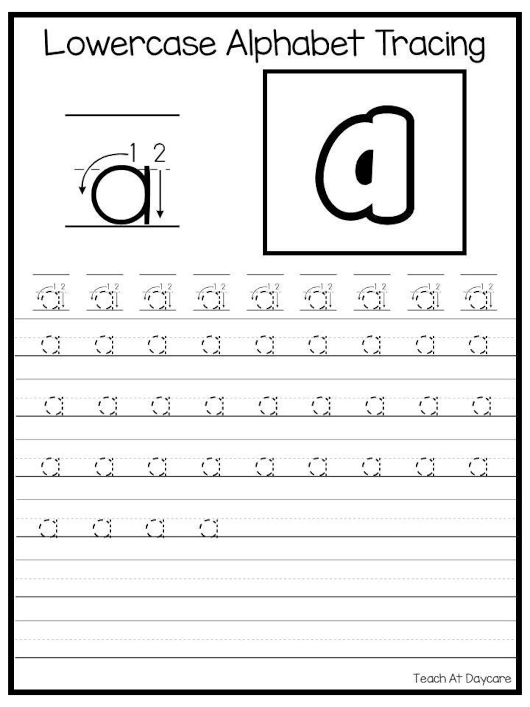 A Z Uppercase Lowercase Letter Tracing Worksheets Playing Learning Worksheets Library