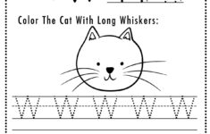 ABC Free Printable Cat Themed Letter W Tracing Worksheets For Preschoolers W Is For A Cat Whiskers Sly Spoon