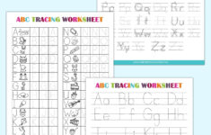 ABC Letters Printable Tracing Worksheets