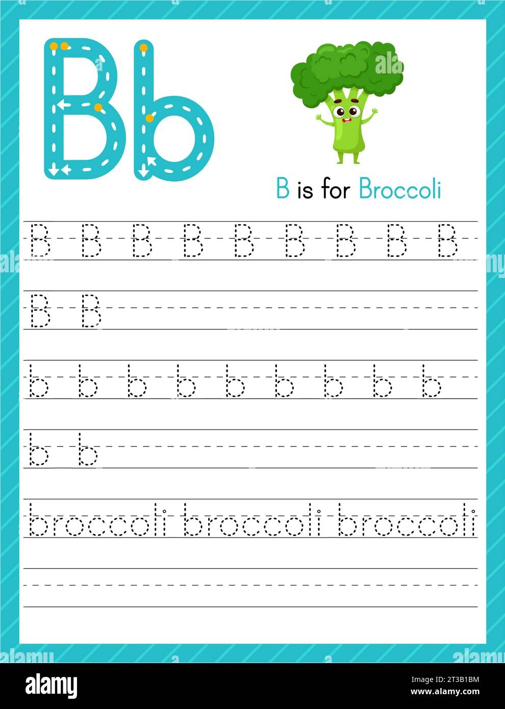 Free Letter B Tracing Worksheets