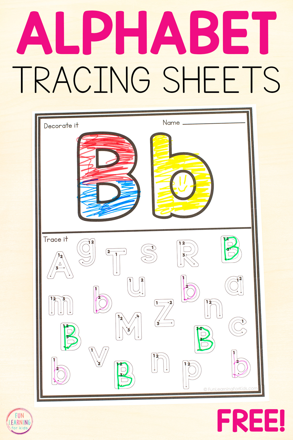 Alphabet Find And Trace The Letter Worksheets