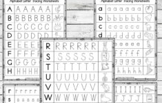 Alphabet Letter Tracing Worksheets Simple Living Creative Learning