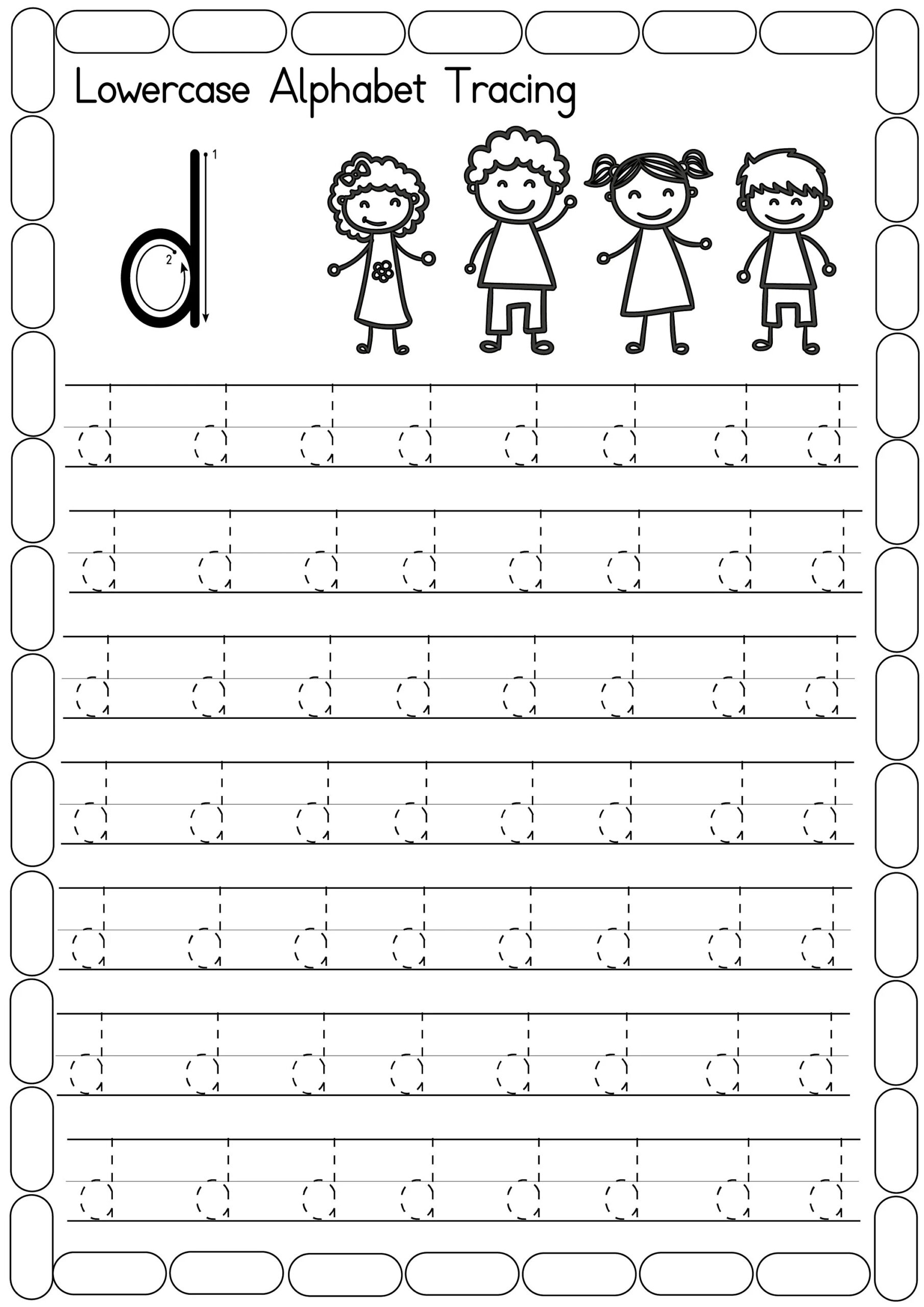 Alphabet Letter Tracing Worksheets Pdf