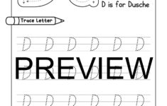 Alphabet Tracing Practice Letter D Handwriting Worksheet Uppercase Lowercase Made By Teachers