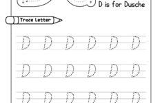 Alphabet Tracing Practice Letter D Handwriting Worksheet Uppercase Lowercase Made By Teachers