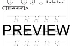 Alphabet Tracing Practice Letter H Handwriting Worksheet Uppercase Lowercase Made By Teachers