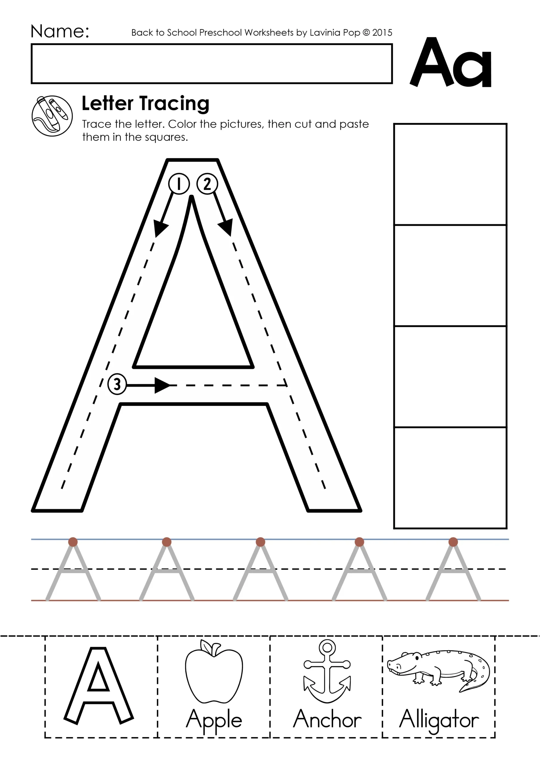 Alphabet Tracing Practice Worksheets