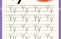 Alphabet Tracing Worksheet With Letter Y And Y Illustration Stock Vector Image Art Alamy