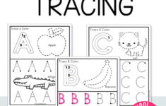 Alphabet Tracing Worksheets Preschool Mom