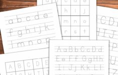 Alphabet Tracing Worksheets Printable Nature Inspired Learning