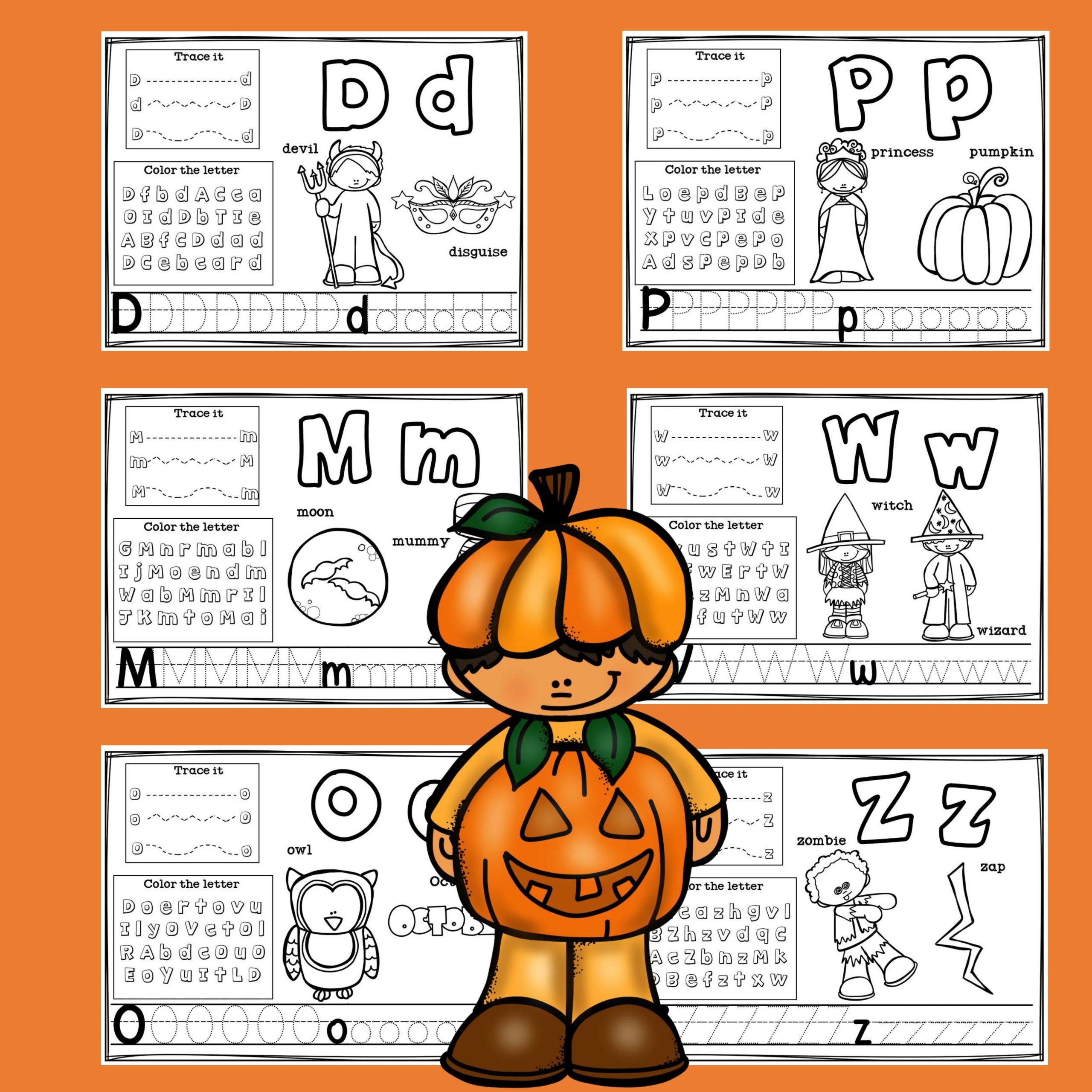 Alphabet Workbook Worksheets A Z Halloween Theme Made By Teachers