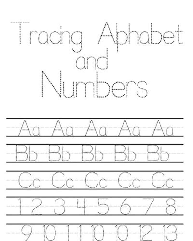Amazon Tracing Alphabet And Numbers Tracing Letters And Learn Numbers 1 100 Workbook Practice For Kindergarteners Learning To Write Letters And Numbers 9798636089728 Dayami Worksheets Books