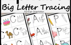 BIG Letter Tracing CAPITAL LETTERS For Preschool And Kindergarten No Prep Classful