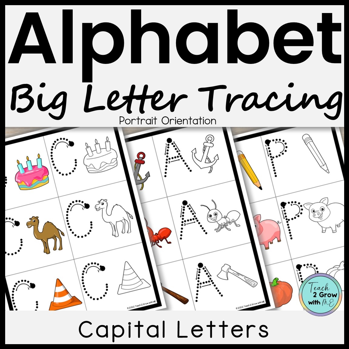 BIG Letter Tracing CAPITAL LETTERS For Preschool And Kindergarten No Prep Classful