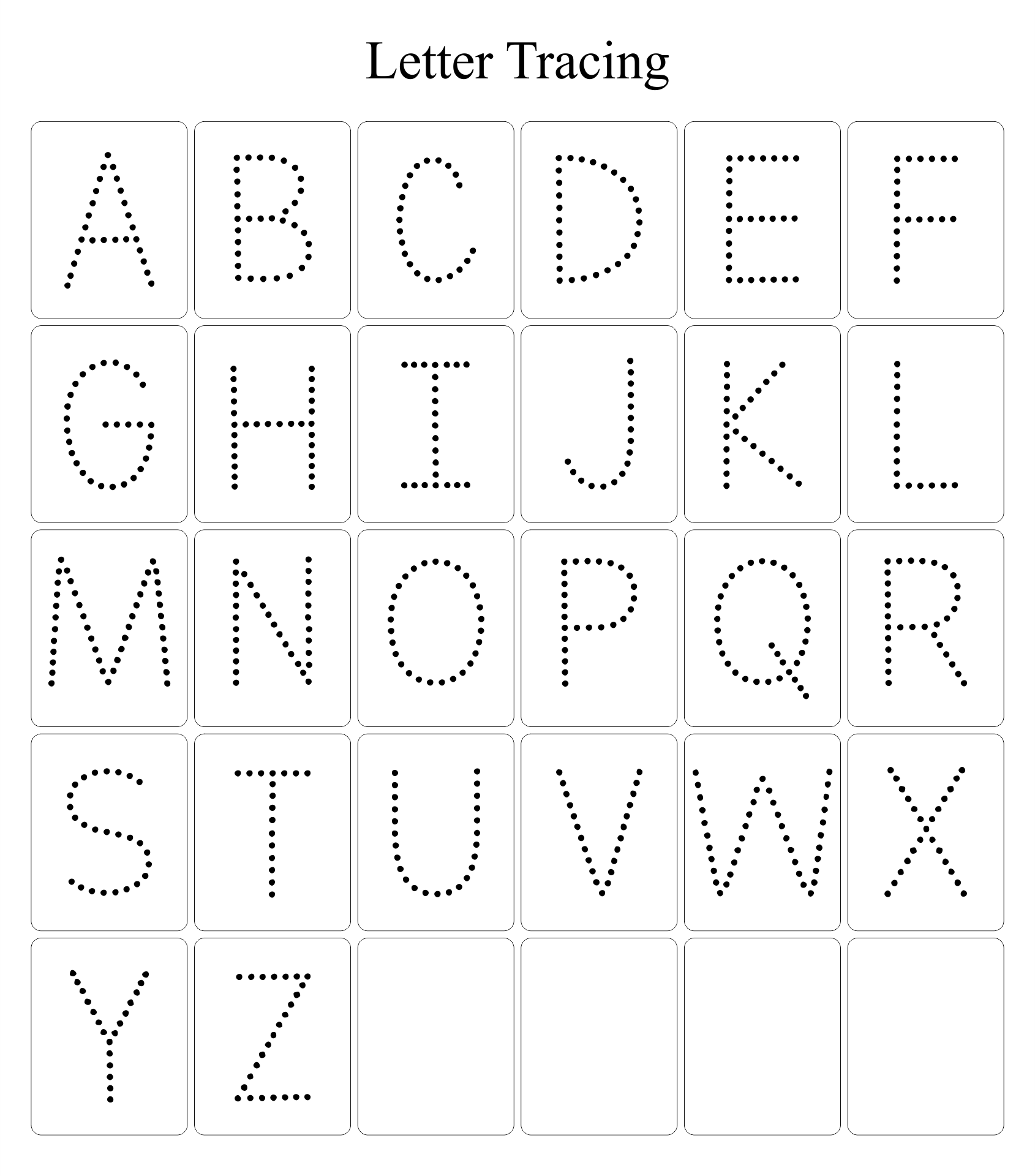 Big Letter Tracing For Preschoolers And Toddlers Large Print By Worksheets Library