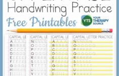 Capital Letter Tracing Worksheets PDF FREE Your Therapy Source