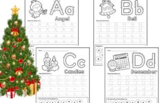Christmas Alphabet Tracing Worksheets Made By Teachers