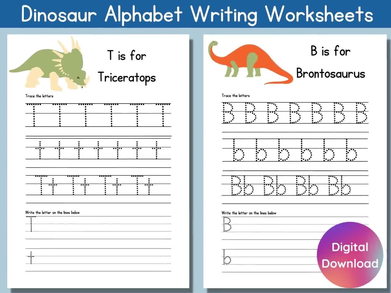 Abc Tracing Letter Worksheet Download Printables