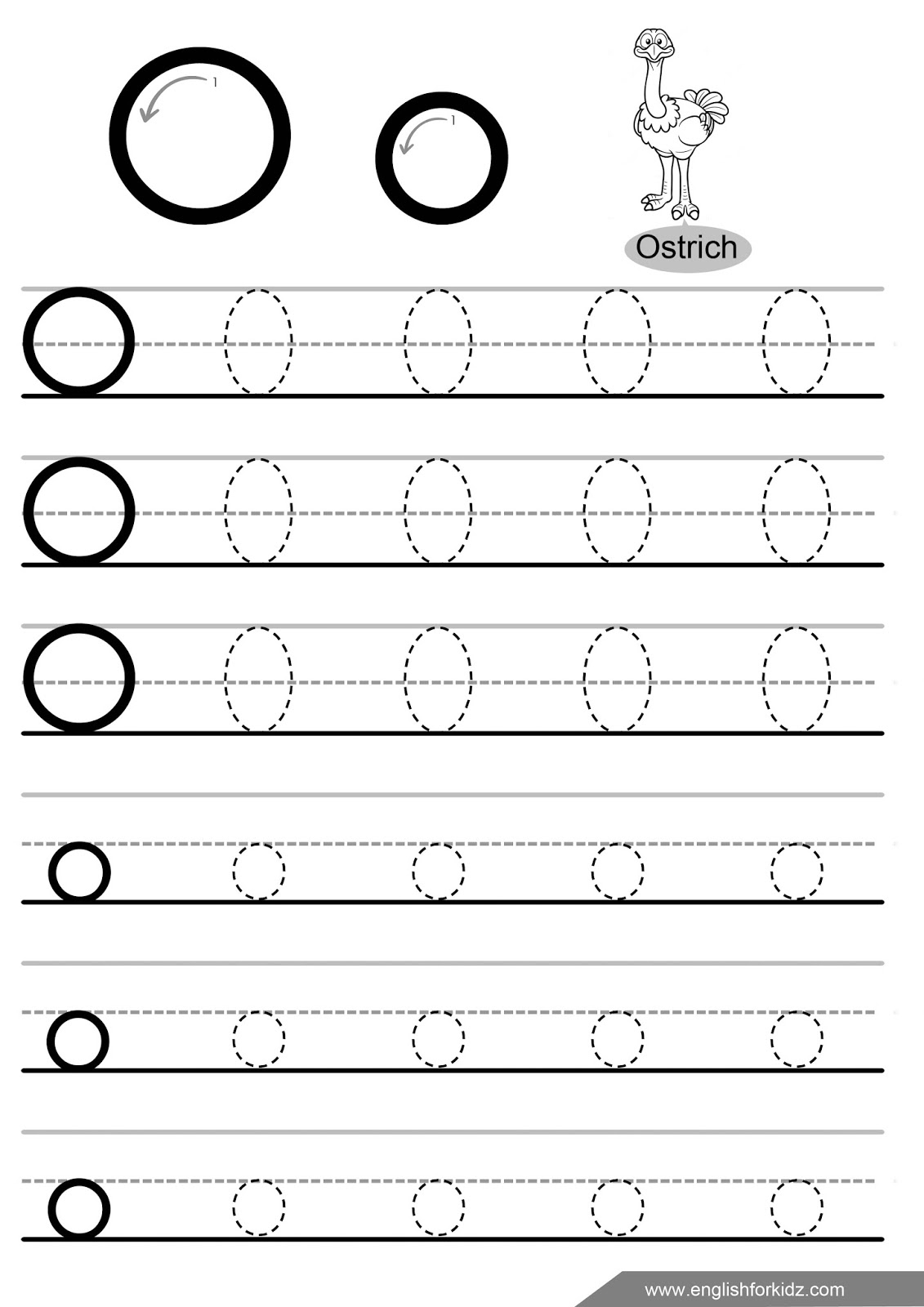 English For Kids Step By Step Letter O Worksheets Flash Cards Coloring Pages