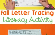 FREE Fall Letter Tracing Printables For Pre K Kindergarten