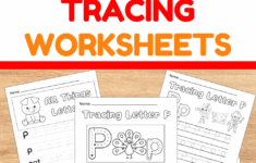 Free Fun Letter P Tracing Worksheets Easy Print The Simple Homeschooler
