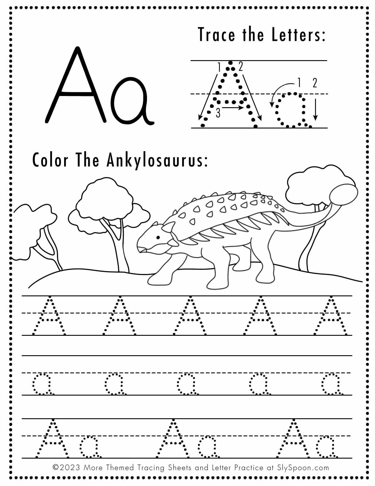 Free Printable Letter And Number Tracing Worksheets