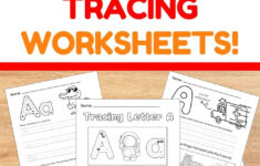 Free Letter A Tracing Worksheets Easy Print The Simple Homeschooler
