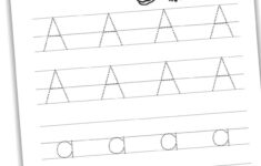 Free Letter A Tracing Worksheets Nature Inspired Learning
