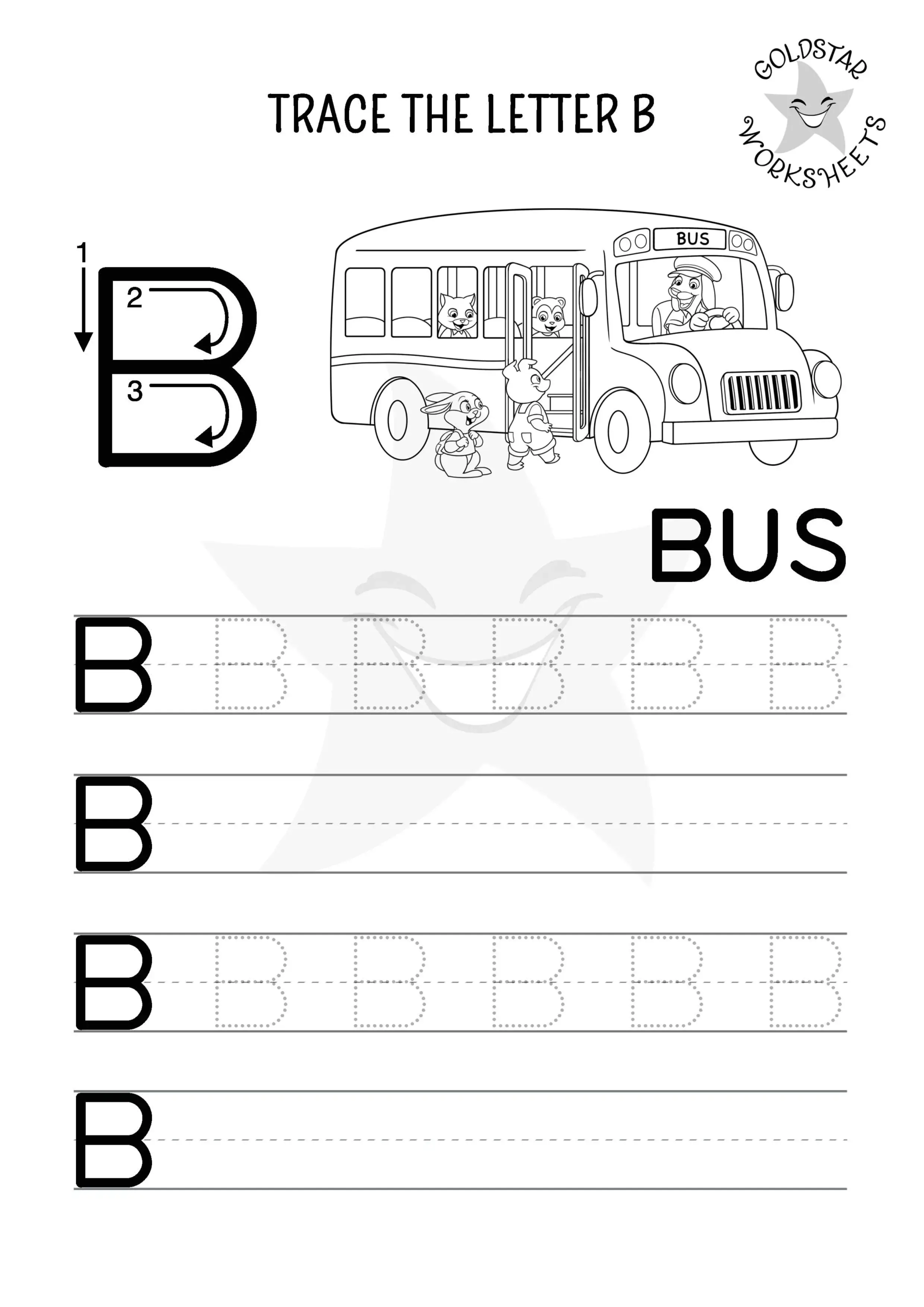Free Letter B Tracing Worksheets Super Cute And Engaging For Kids 