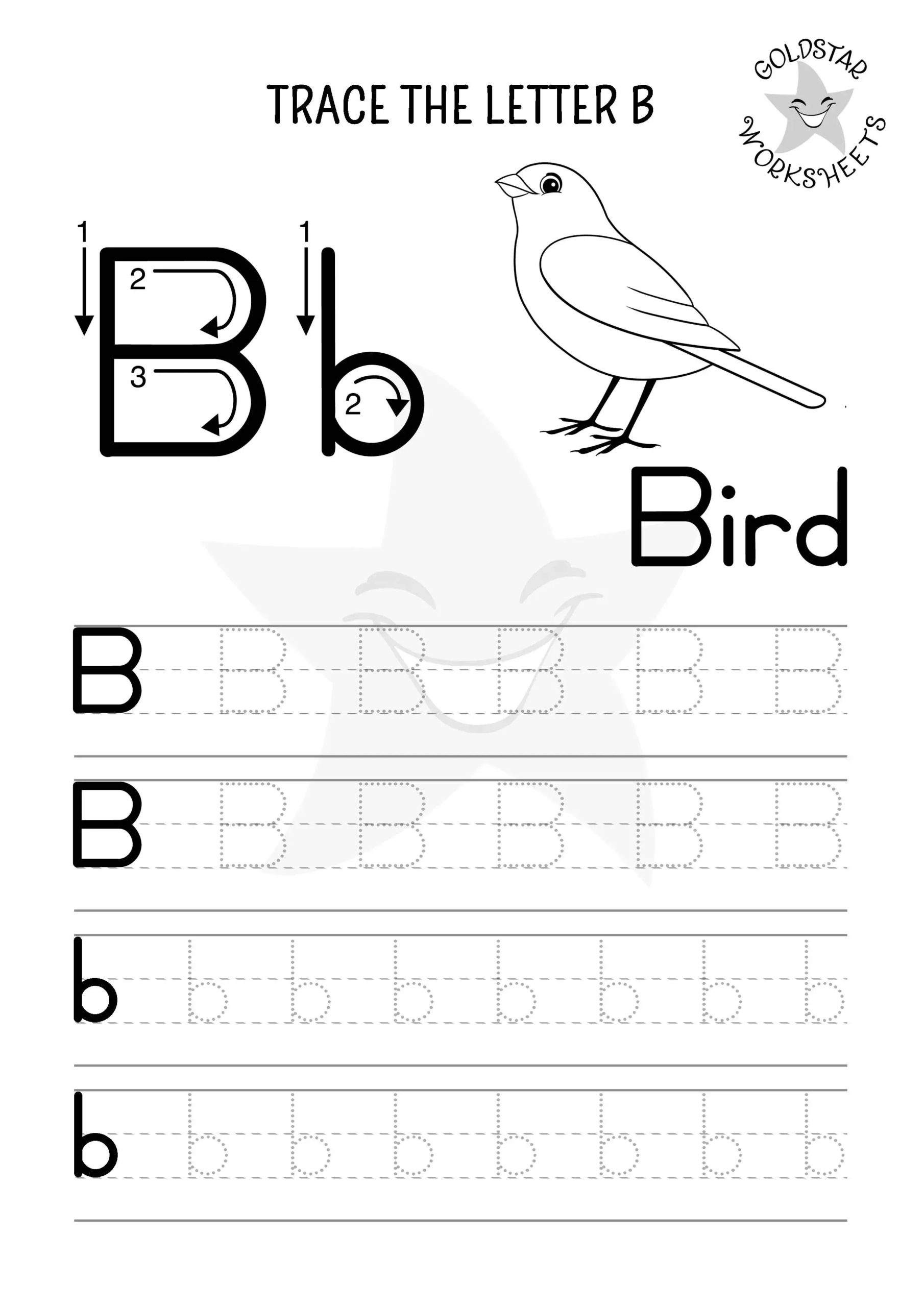 Free Letter B Tracing Worksheets Super Cute And Engaging For Kids 
