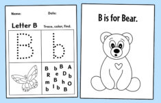 FREE Letter B Worksheets For Preschool The Hollydog Blog