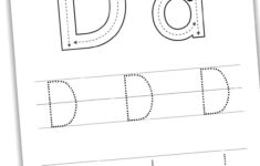 Free Letter D Tracing Worksheets Nature Inspired Learning