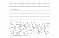 Free Letter F Practice Worksheet Trace It Write It Find It Draw Kids Activities Blog