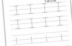 Free Letter I Tracing Worksheets Nature Inspired Learning