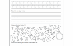 Free Letter K Practice Worksheet Trace It Write It Find It Draw Kids Activities Blog