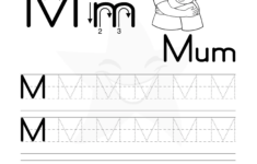 Free Letter M Tracing Worksheets Mole Moon More Fun Designs