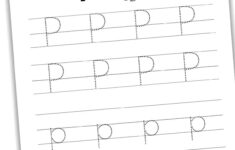 Free Letter P Tracing Worksheets Nature Inspired Learning
