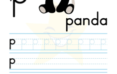 Free Letter P Tracing Worksheets Panda Pig Penguin Fun
