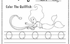 Free Letter Q Tracing Worksheet Printable Mermaid Themed Sly Spoon