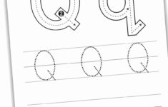 Free Letter Q Tracing Worksheets Nature Inspired Learning