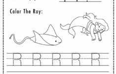 Free Letter R Tracing Worksheet Printable Mermaid Themed Sly Spoon