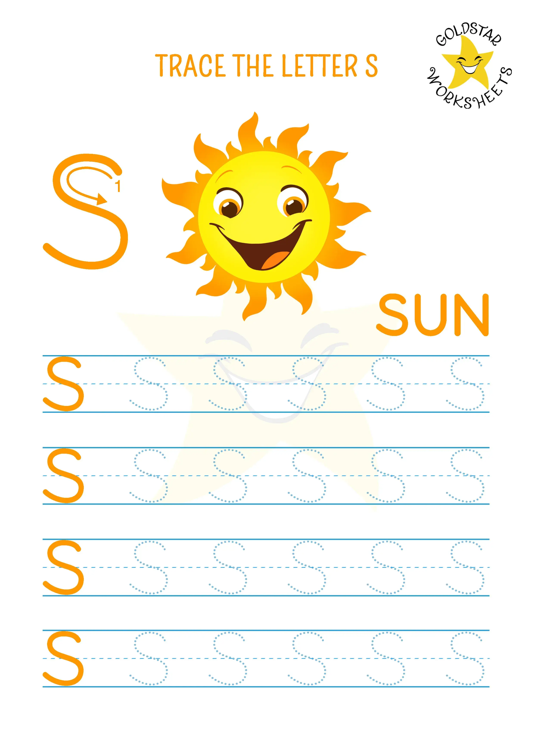Free Letter S Tracing Worksheets For Kids Vibrant Original Designs