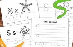 Free Letter S Tracing Worksheets Nature Inspired Learning