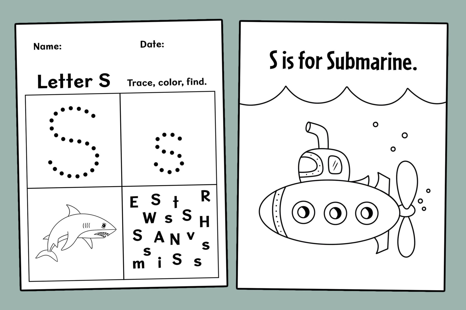 FREE Letter S Worksheets For Preschool The Hollydog Blog