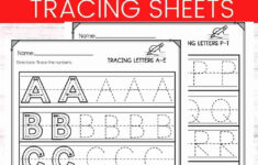 Free Letter Tracing A Z Worksheets For Preschool And Kindergarten Smart Cookie Printables