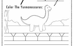 Free Letter Y Tracing Worksheet Printable Dinosaur Themed Sly Spoon