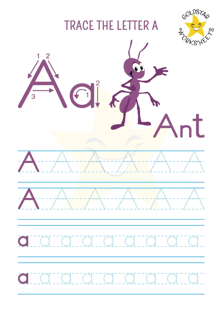 Free Printable Letter A Tracing Sheets For Kids Master The Alphabet ...