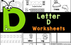 FREE Printable Letter D Tracing Worksheets For Kindergarten