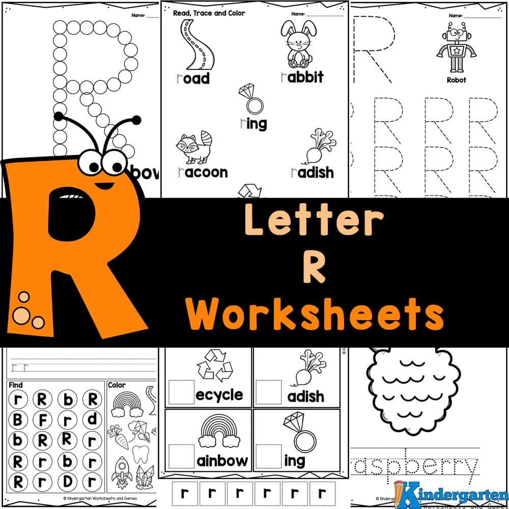 FREE Printable Letter R Worksheets For Kindergarten
